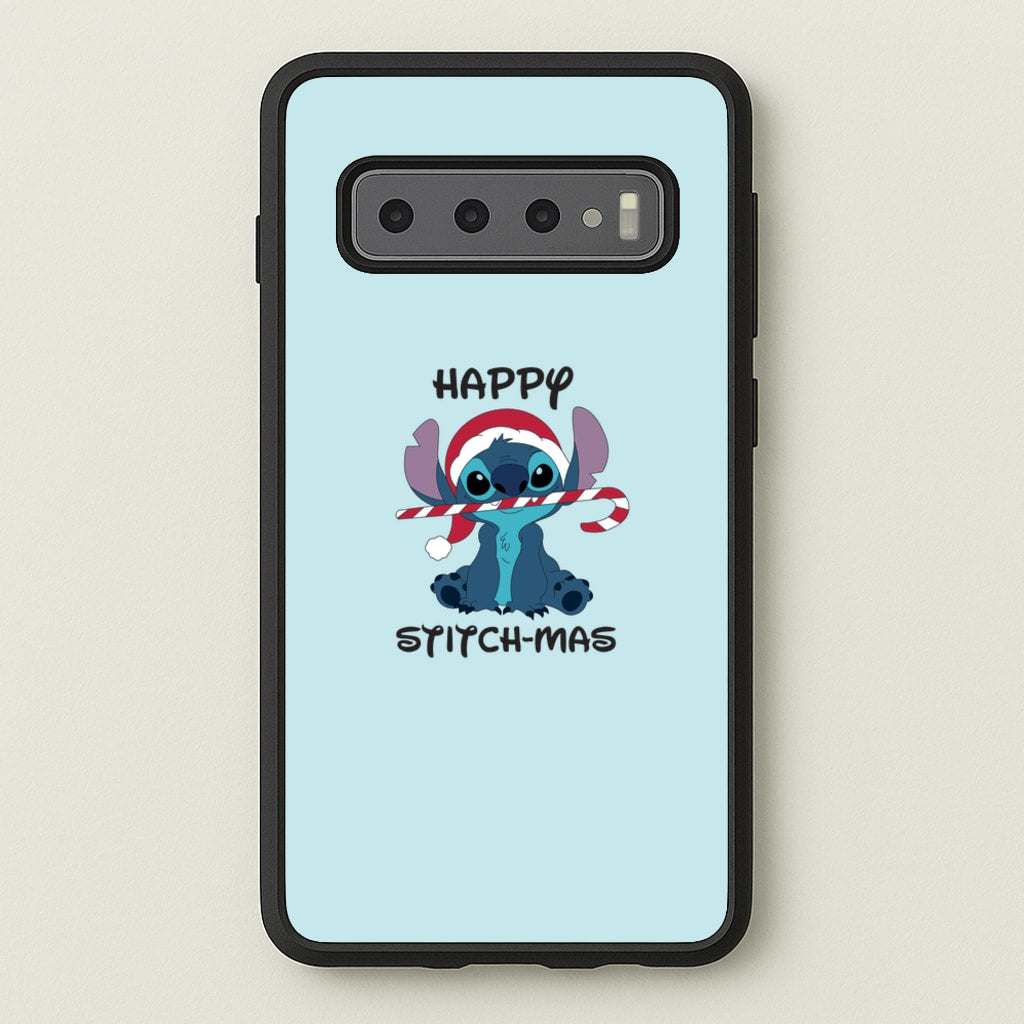 Happy Blue Alienmas - Christmas - Christmas Phone Case for Galaxy S10
