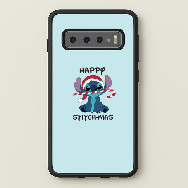 Happy Blue Alienmas - Christmas - Christmas Phone Case for Galaxy S10