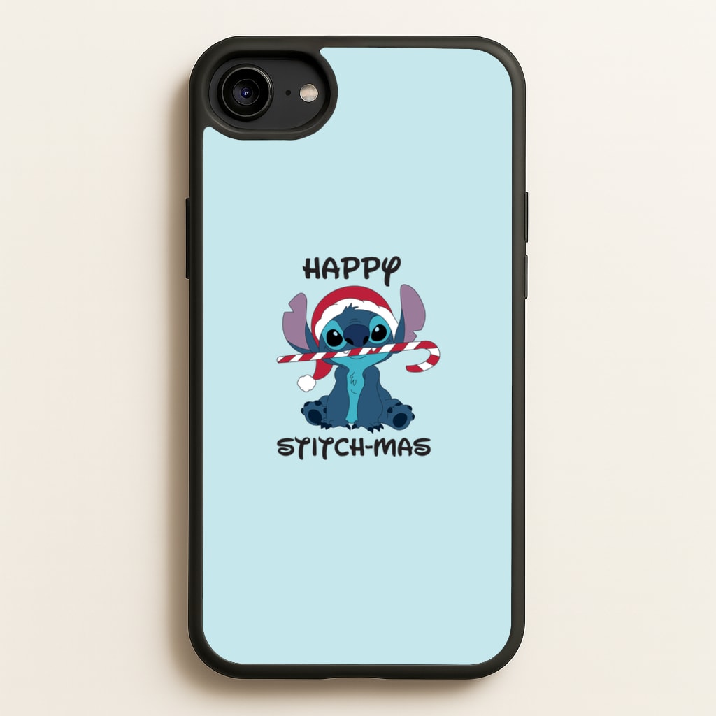 Happy Blue Alienmas - Christmas - Christmas Phone Case for iPhone 6 / 7 / 8 / SE