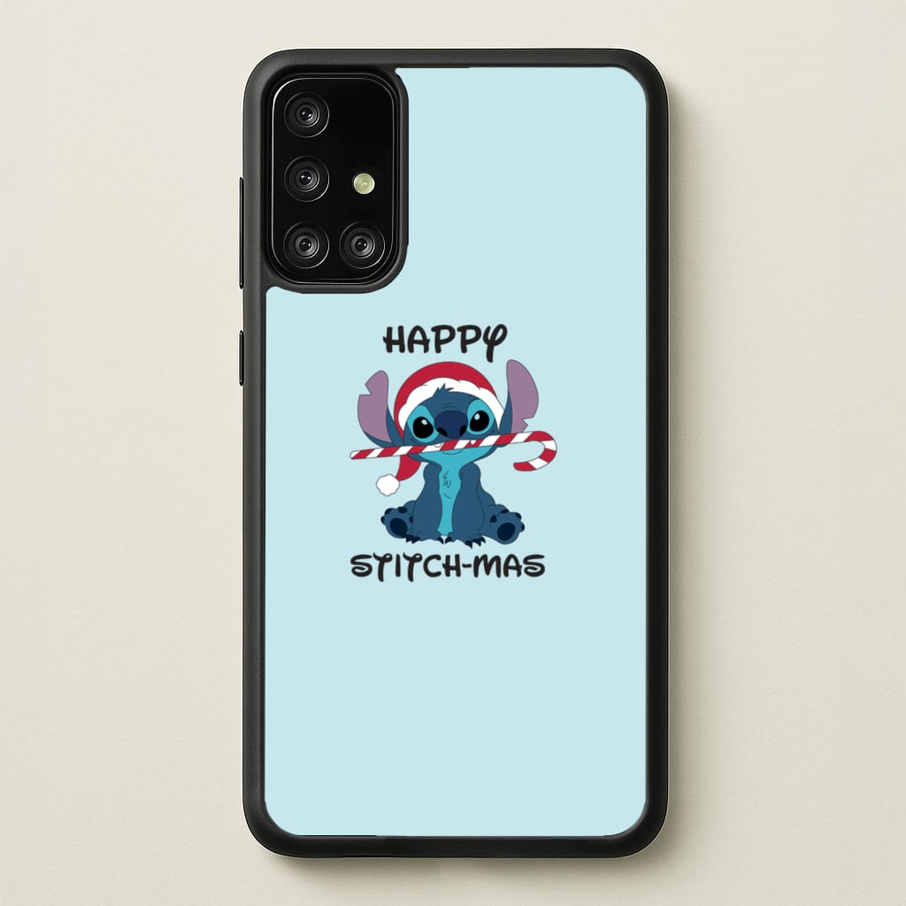 Happy Blue Alienmas - Christmas - Christmas Phone Case for Galaxy A71