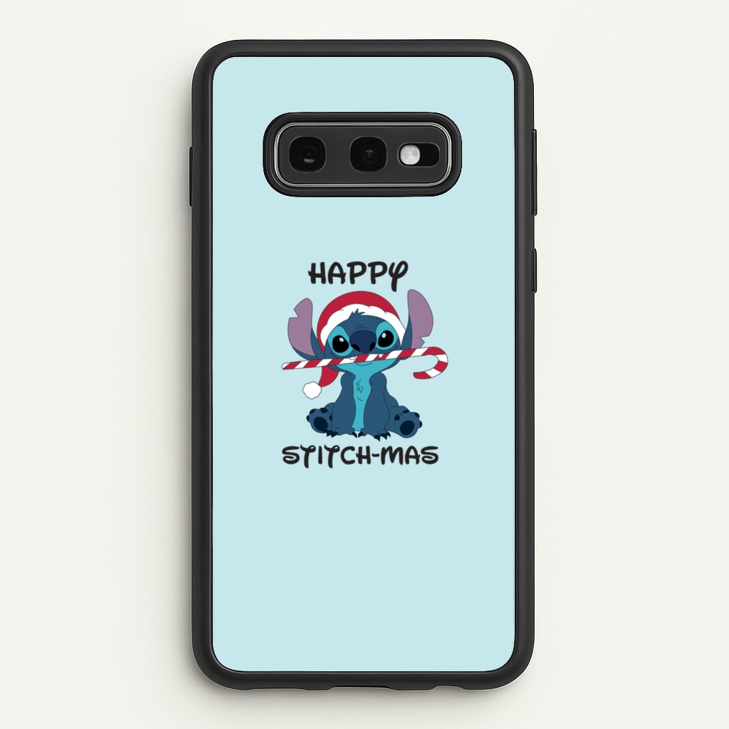 Happy Blue Alienmas - Christmas - Christmas Phone Case for Galaxy S10e