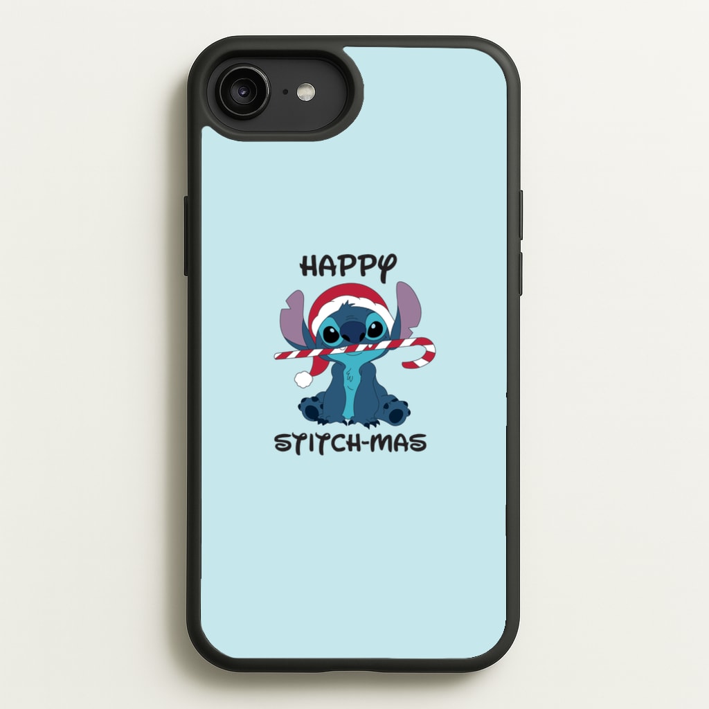 Happy Blue Alienmas - Christmas - Christmas Phone Case for iPhone 6 Plus / 7 Plus / 8 Plus