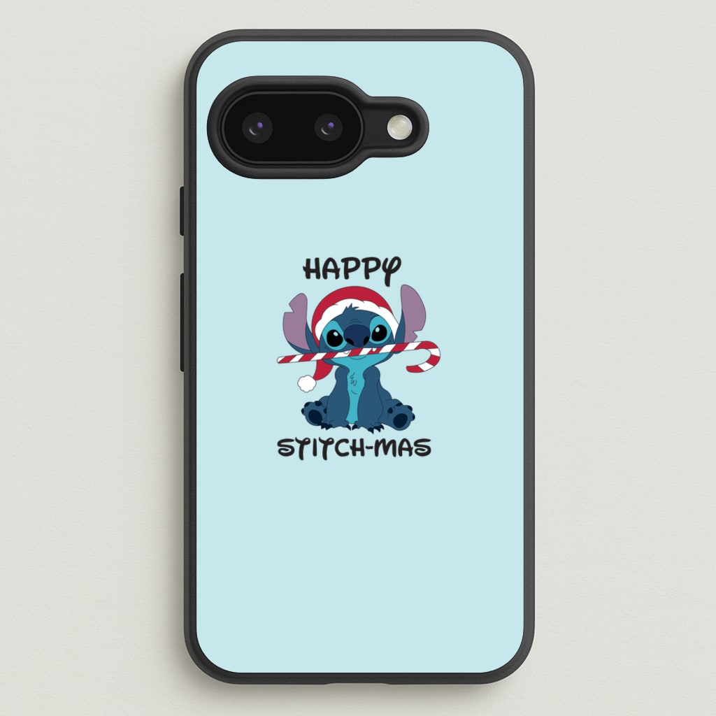Happy Blue Alienmas - Christmas - Christmas Phone Case for Google Pixel 9a