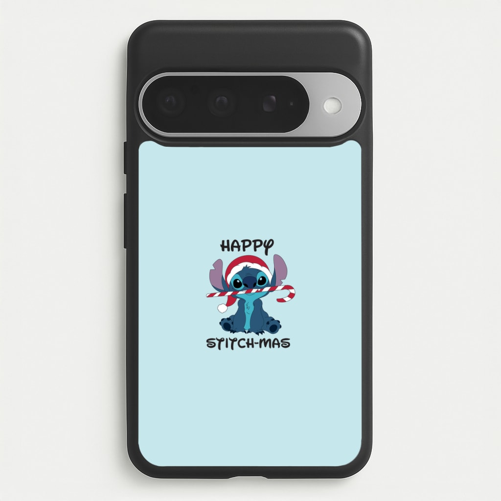 Happy Blue Alienmas - Christmas Phone Case for Google Pixel 10 Pro XL