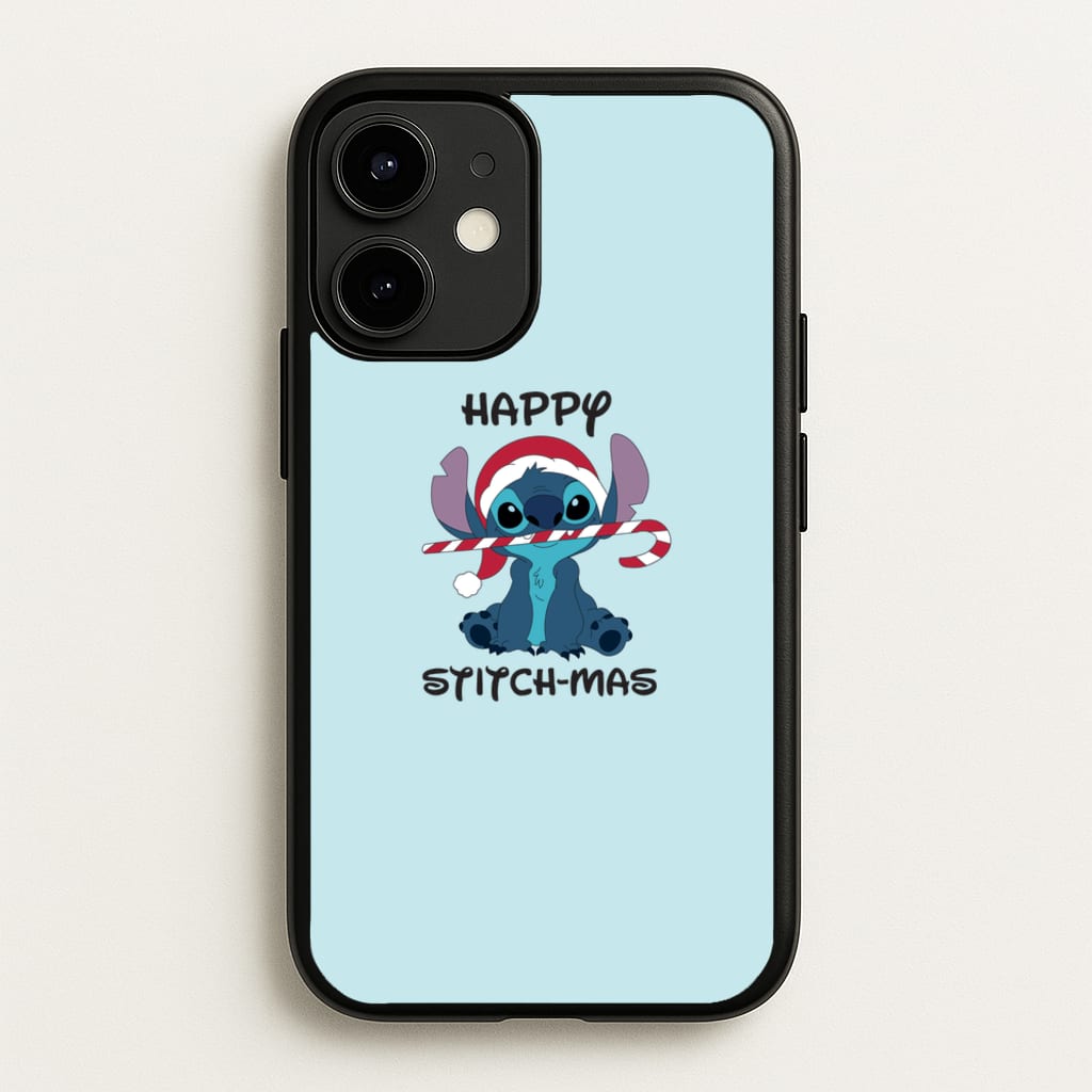 Happy Blue Alienmas - Christmas - Christmas Phone Case for iPhone 12 Mini