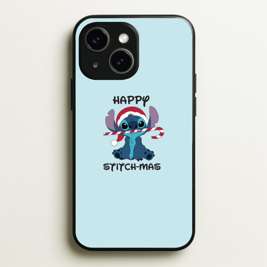 Happy Blue Alienmas - Christmas - Christmas Phone Case for iPhone 15 Plus
