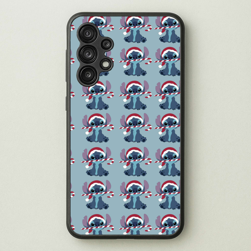 Christmas Blue Alien Pattern - Christmas Phone Case for Galaxy A13