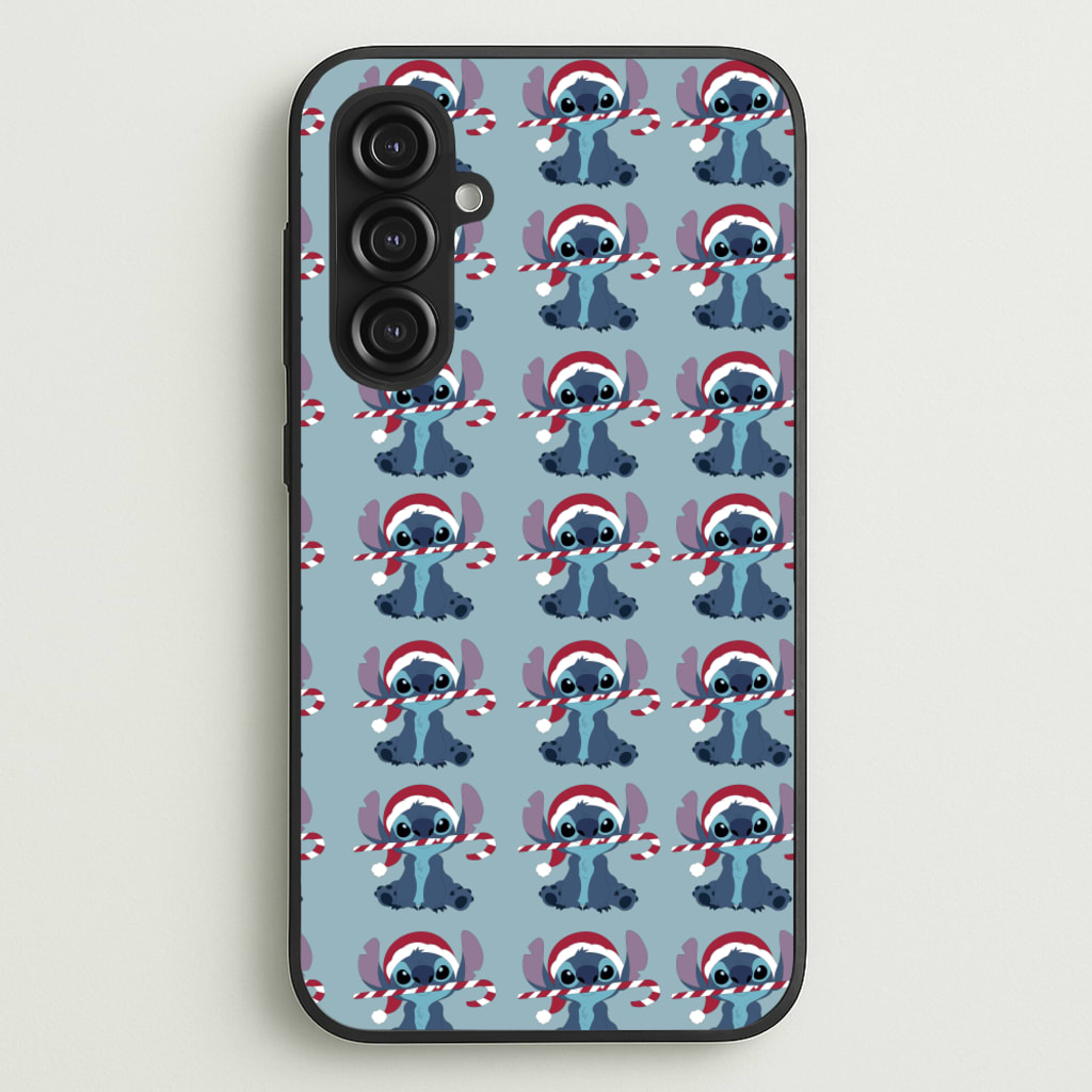 Christmas Blue Alien Pattern - Christmas Phone Case for Galaxy S23FE