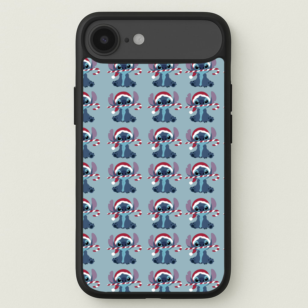 Christmas Blue Alien Pattern Phone Case for iPhone 17 Air