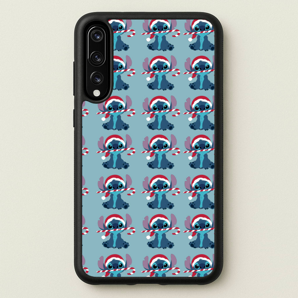 Christmas Blue Alien Pattern - Christmas Phone Case for Huawei P20 Pro