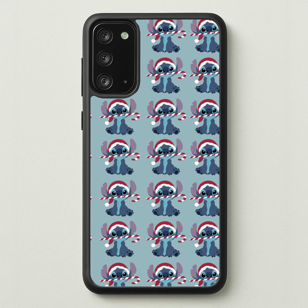 Christmas Blue Alien Pattern - Christmas Phone Case for Galaxy Note 20