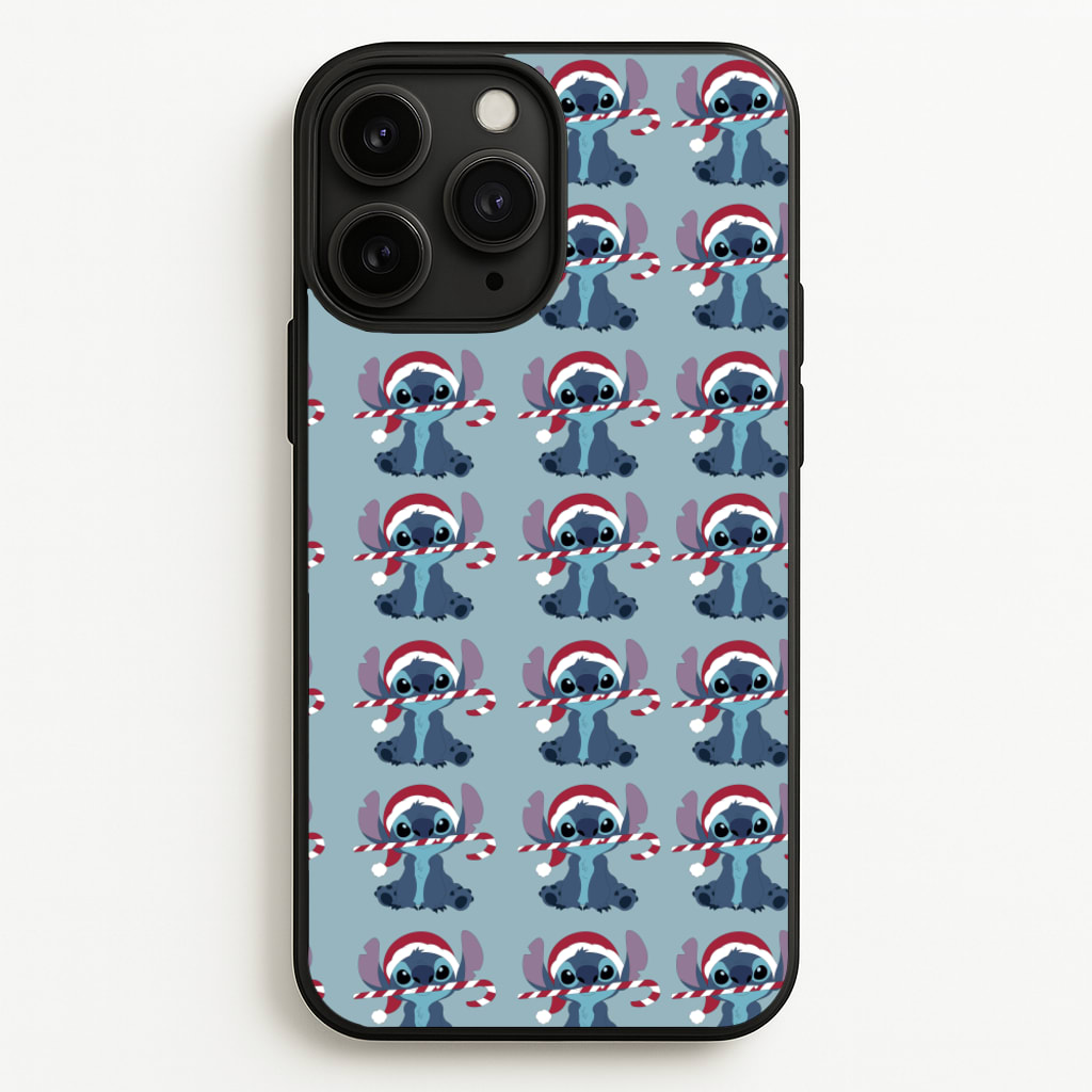 Christmas Blue Alien Pattern - Christmas Phone Case for iPhone 11 Pro Max
