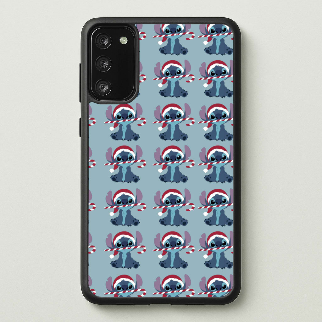 Christmas Blue Alien Pattern - Christmas Phone Case for Galaxy S20FE