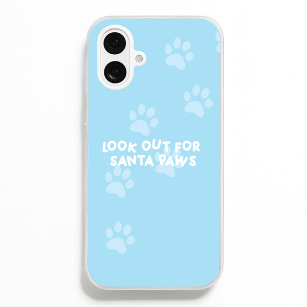 Santa Paws - Christmas - Christmas Phone Case for iPhone 16 Plus