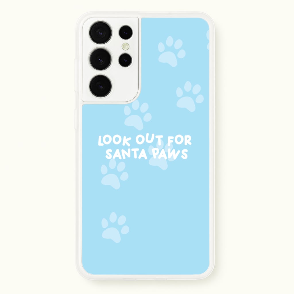 Santa Paws - Christmas - Christmas Phone Case for Galaxy S21 Ultra