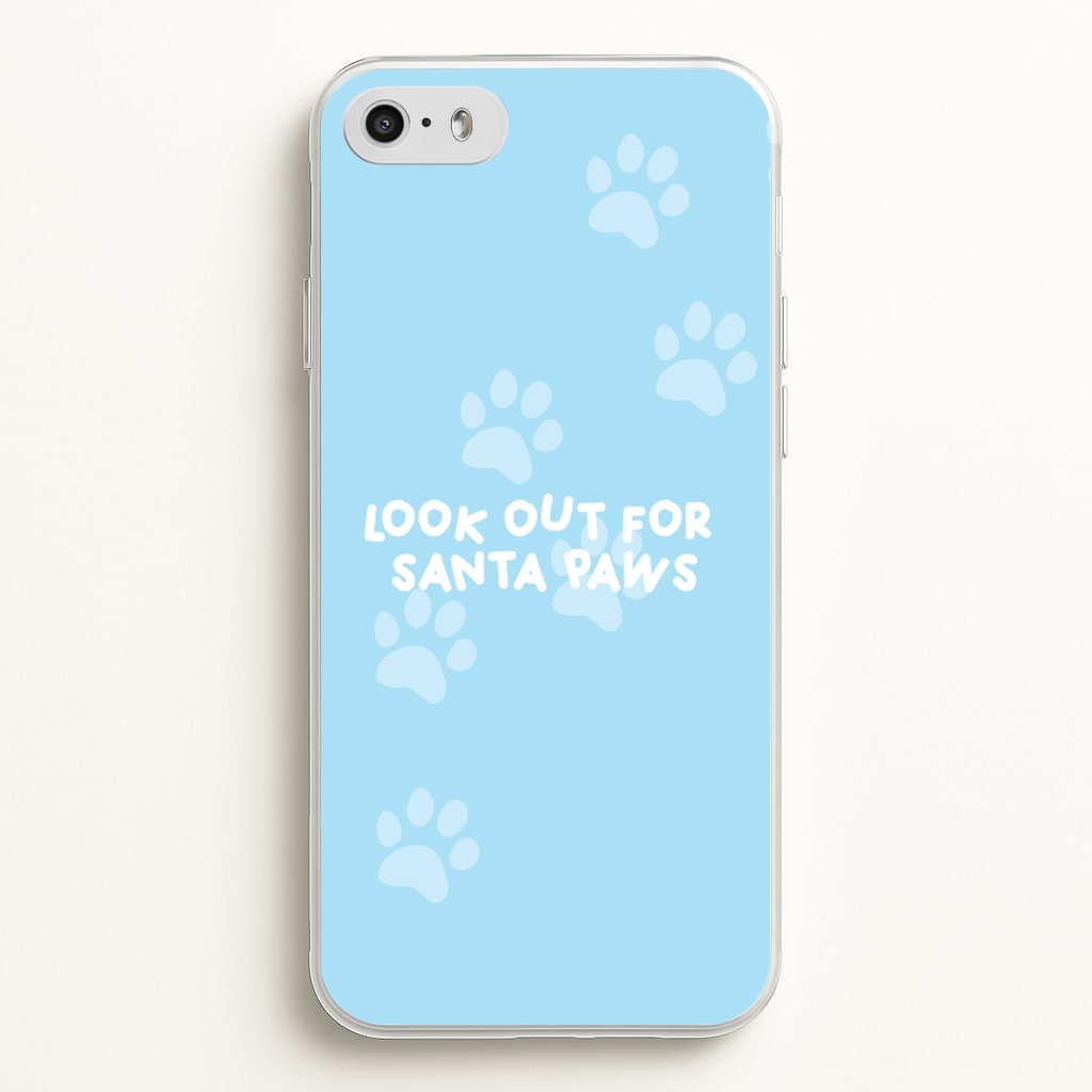 Santa Paws - Christmas - Christmas Phone Case for iPhone 5 / 5s / SE 2016