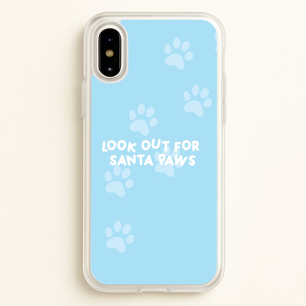 Santa Paws - Christmas - Christmas Phone Case for iPhone X / XS