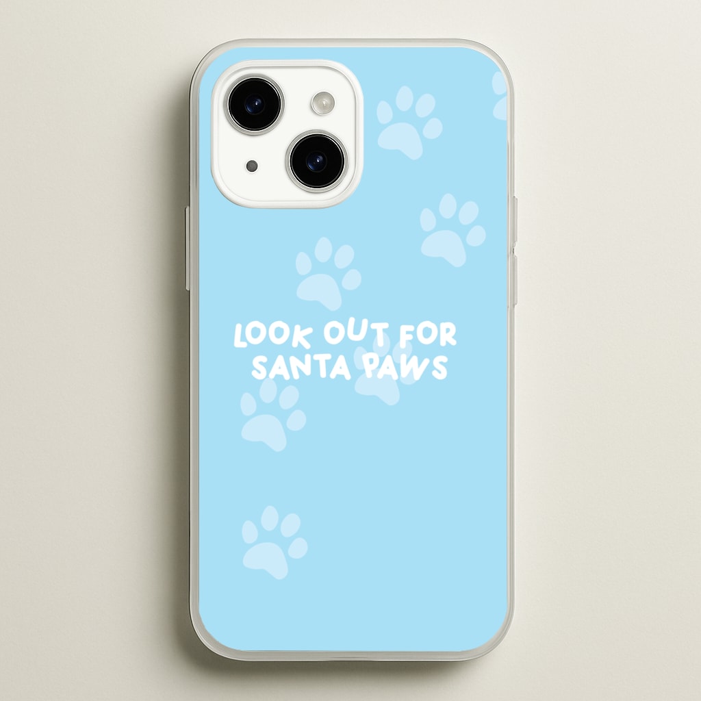 Santa Paws - Christmas - Christmas Phone Case for iPhone 14