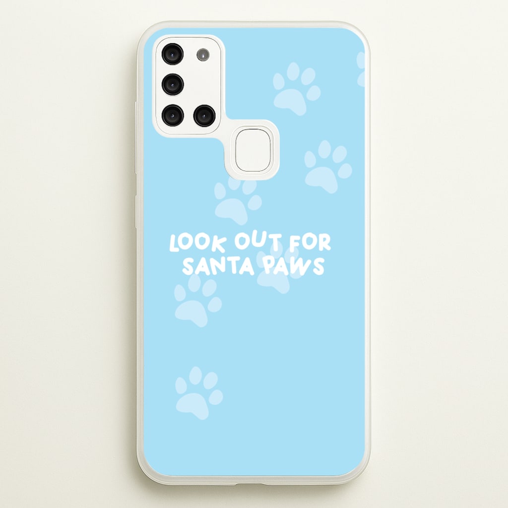 Santa Paws - Christmas - Christmas Phone Case for Galaxy A21s