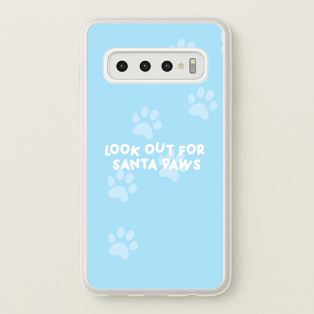 Santa Paws - Christmas - Christmas Phone Case for Galaxy S10 Plus