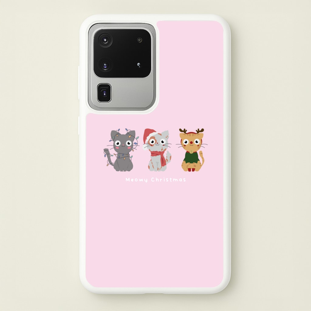 Meowy Christmas - Christmas Phone Case for Galaxy S20 Ultra