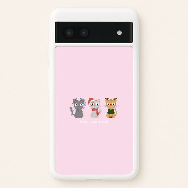 Meowy Christmas - Christmas Phone Case for Google Pixel 6a