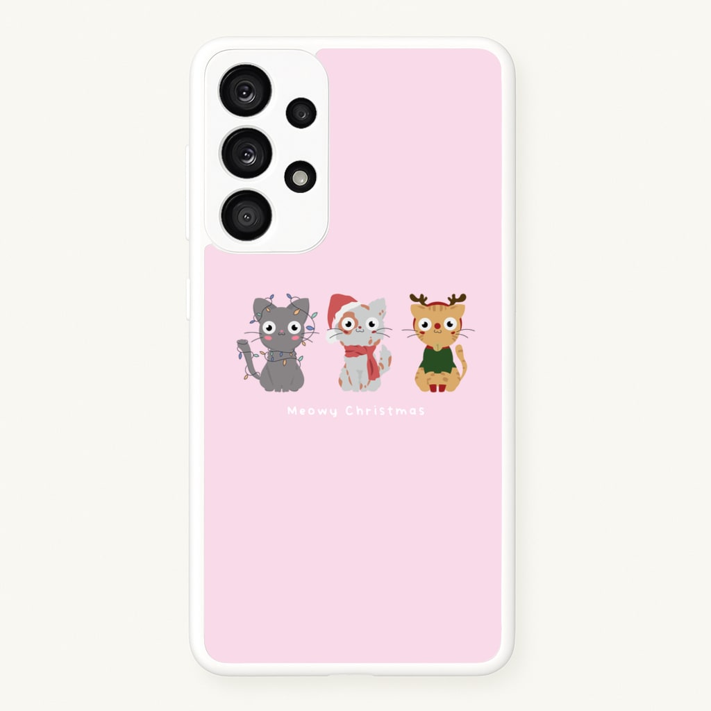 Meowy Christmas - Christmas Phone Case for Galaxy A33