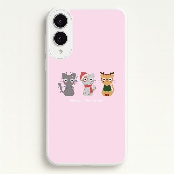 Meowy Christmas - Christmas Phone Case for Galaxy S25 Edge