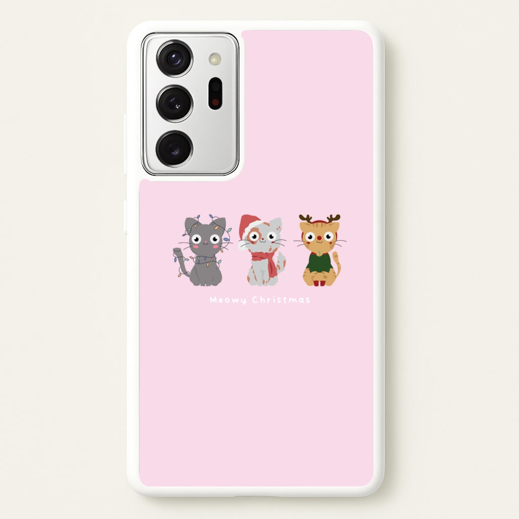 Meowy Christmas - Christmas Phone Case for Galaxy Note 20 Ultra