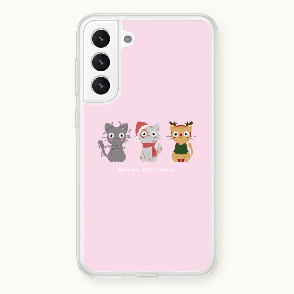 Meowy Christmas - Christmas Phone Case for Galaxy S22 Plus