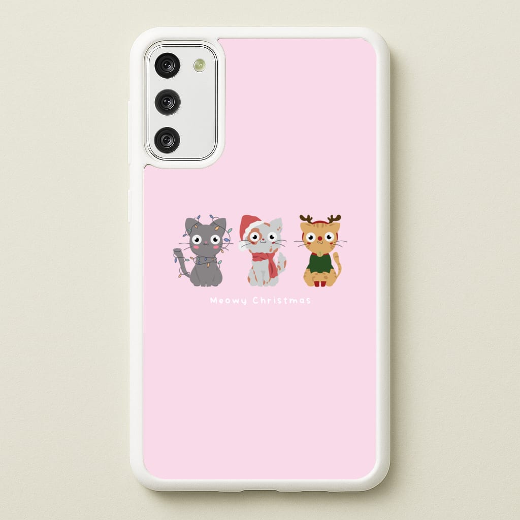 Meowy Christmas - Christmas Phone Case for Galaxy A41