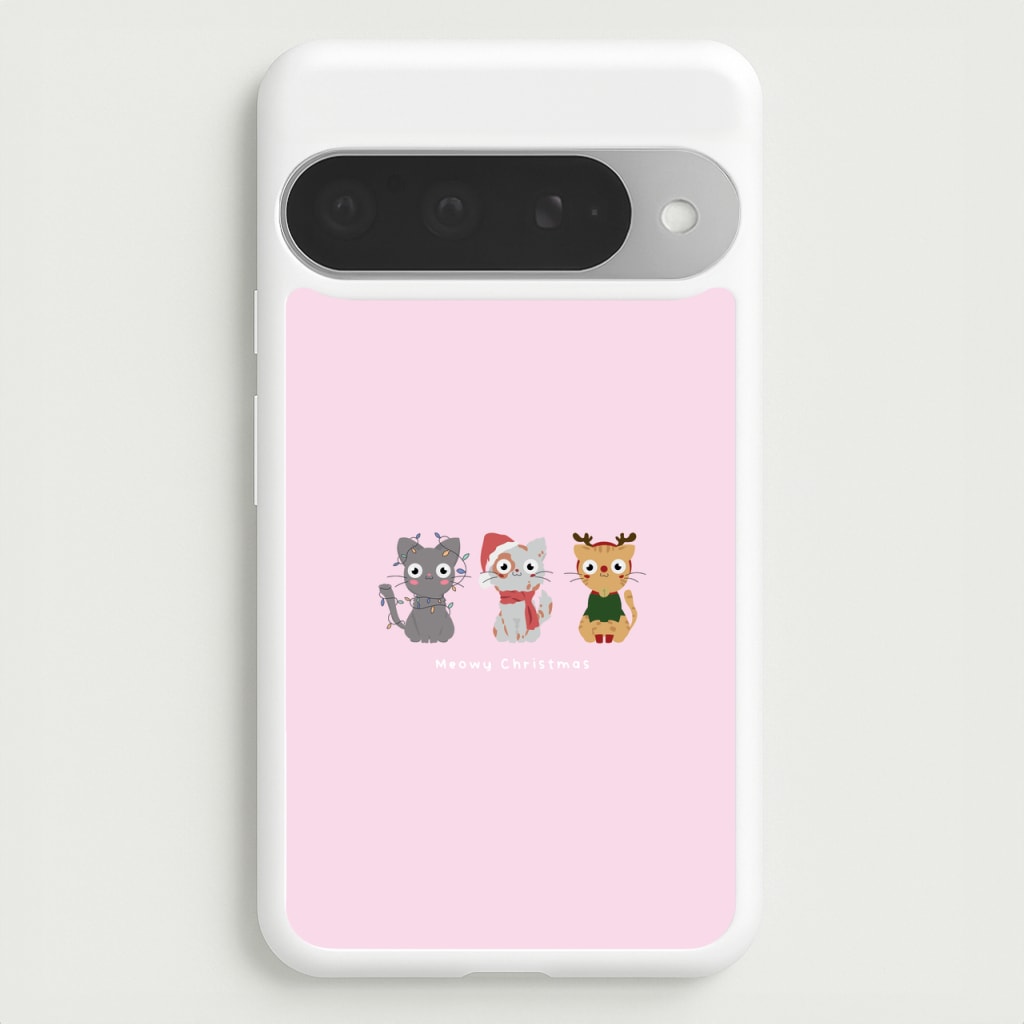 Meowy Christmas Phone Case for Google Pixel 10 Pro XL