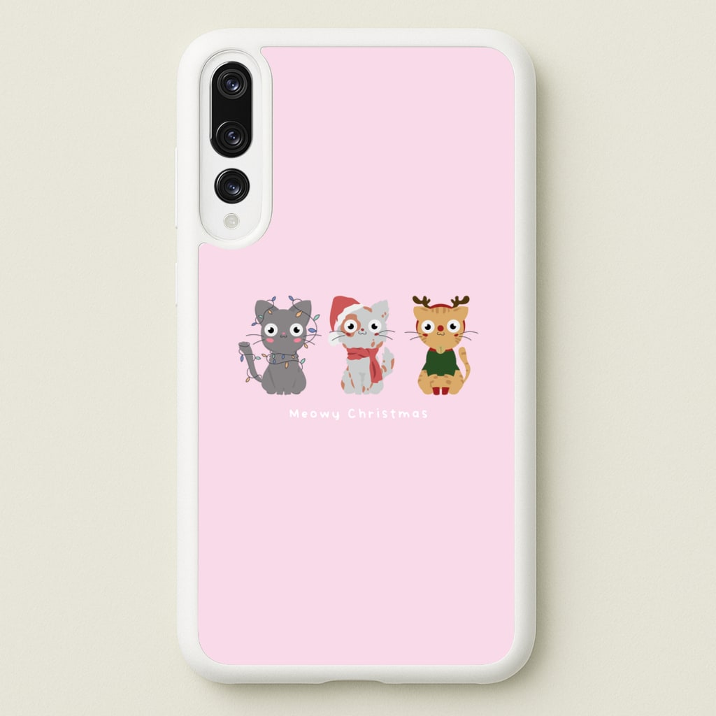 Meowy Christmas - Christmas Phone Case for Huawei P20 Pro