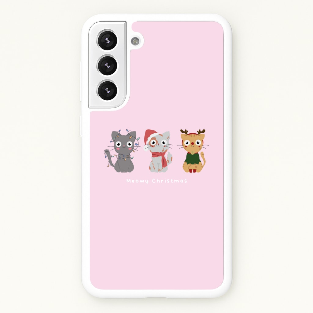 Meowy Christmas - Christmas Phone Case for Galaxy S22