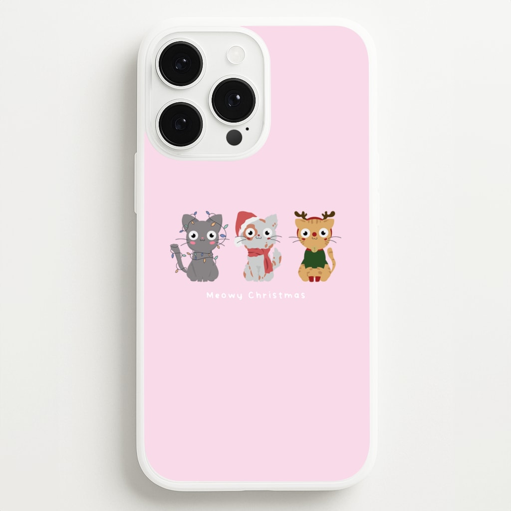 Meowy Christmas - Christmas Phone Case for iPhone 13 Pro Max
