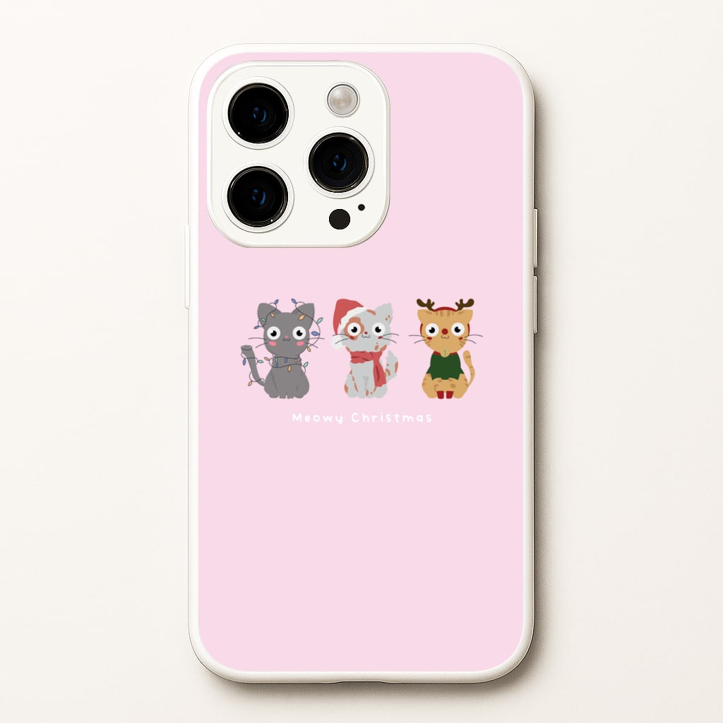 Meowy Christmas - Christmas Phone Case for iPhone 15 Pro Max