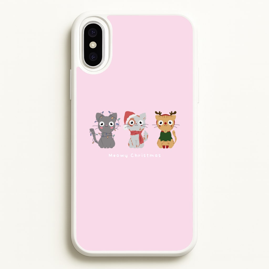 Meowy Christmas - Christmas Phone Case for iPhone XS Max