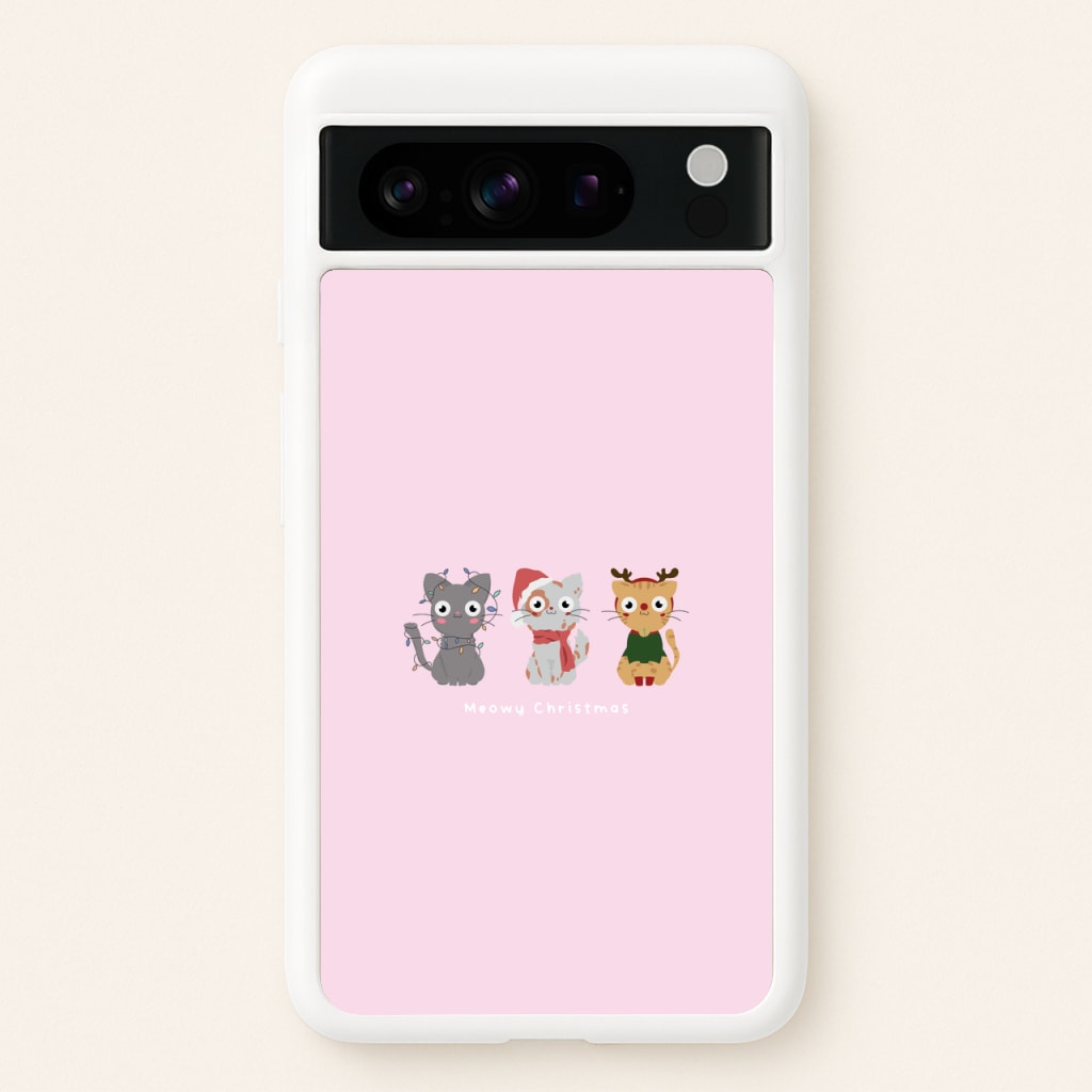 Meowy Christmas - Christmas Phone Case for Google Pixel 8 Pro