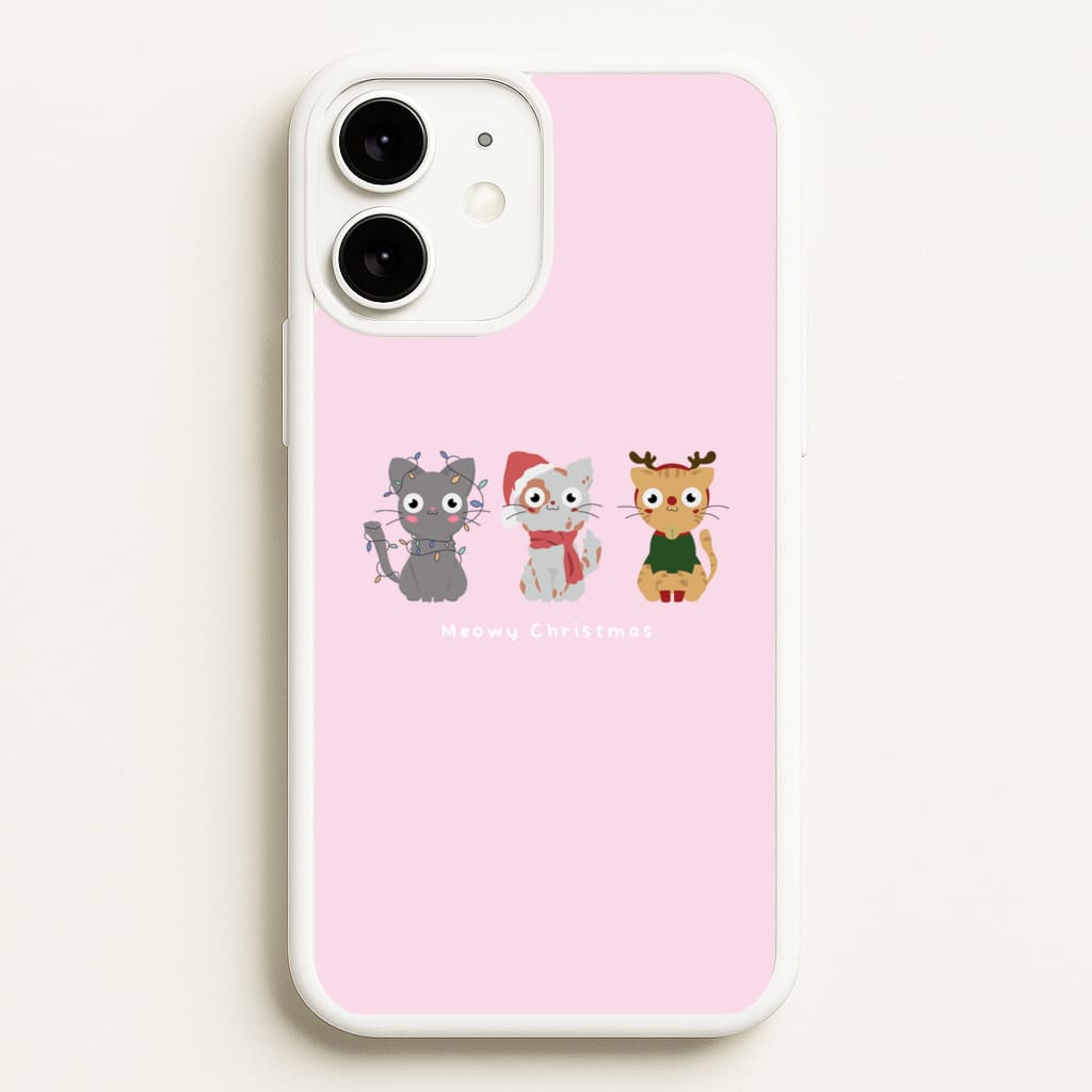 Meowy Christmas - Christmas Phone Case for iPhone 11