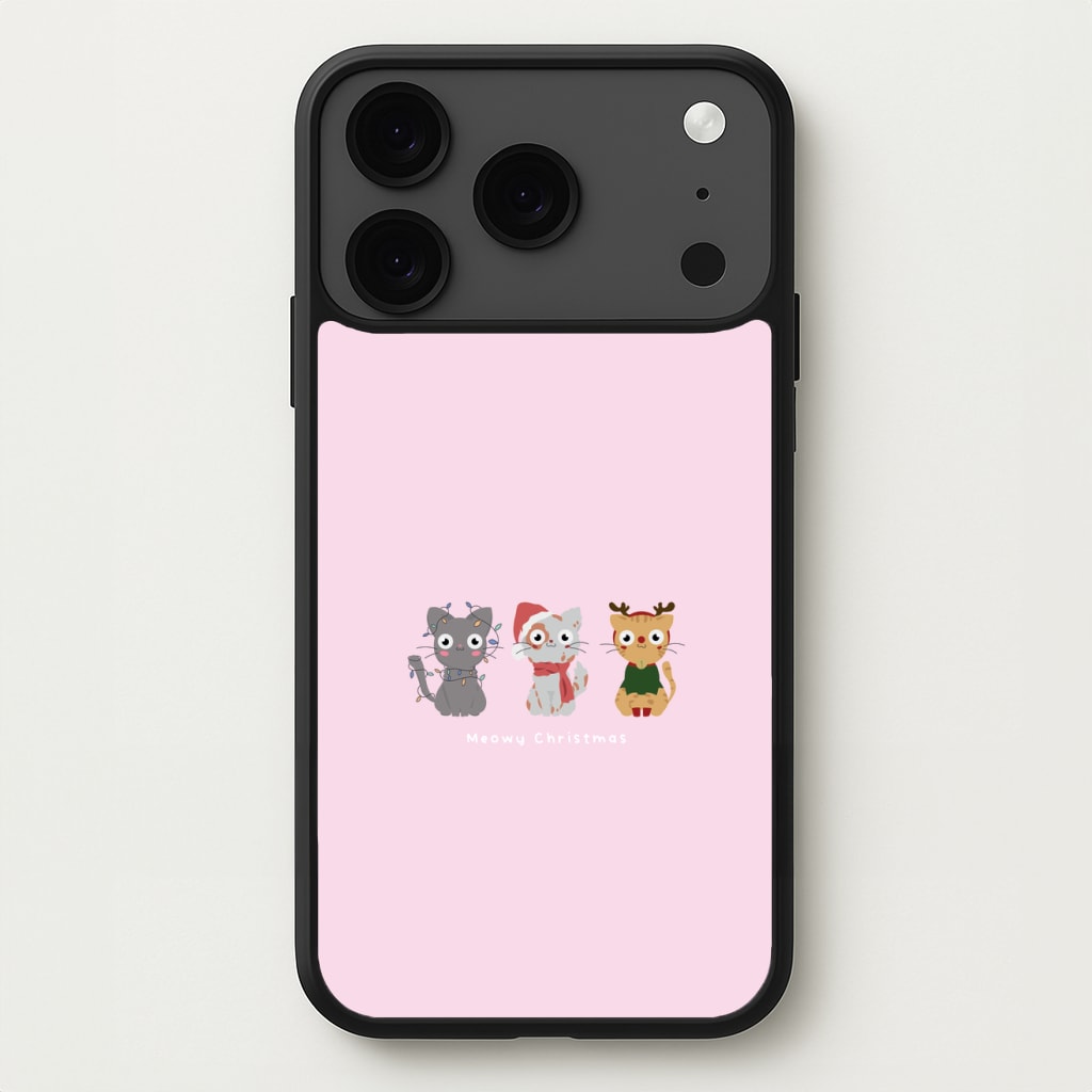 Meowy Christmas Phone Case for iPhone 17 Pro