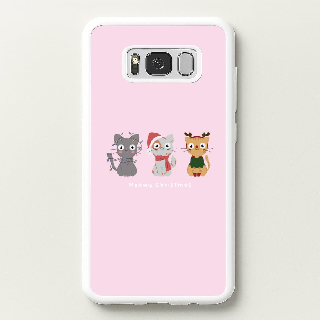 Meowy Christmas - Christmas Phone Case for Galaxy S8 Plus