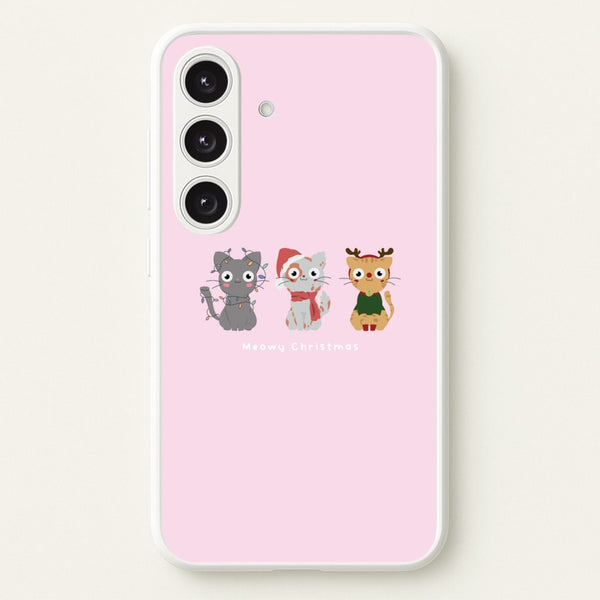 Meowy Christmas - Christmas Phone Case for Galaxy S24