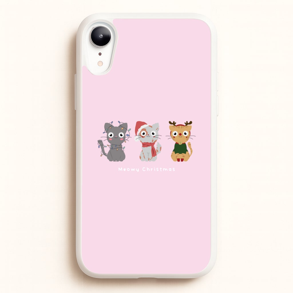 Meowy Christmas - Christmas Phone Case for iPhone XR