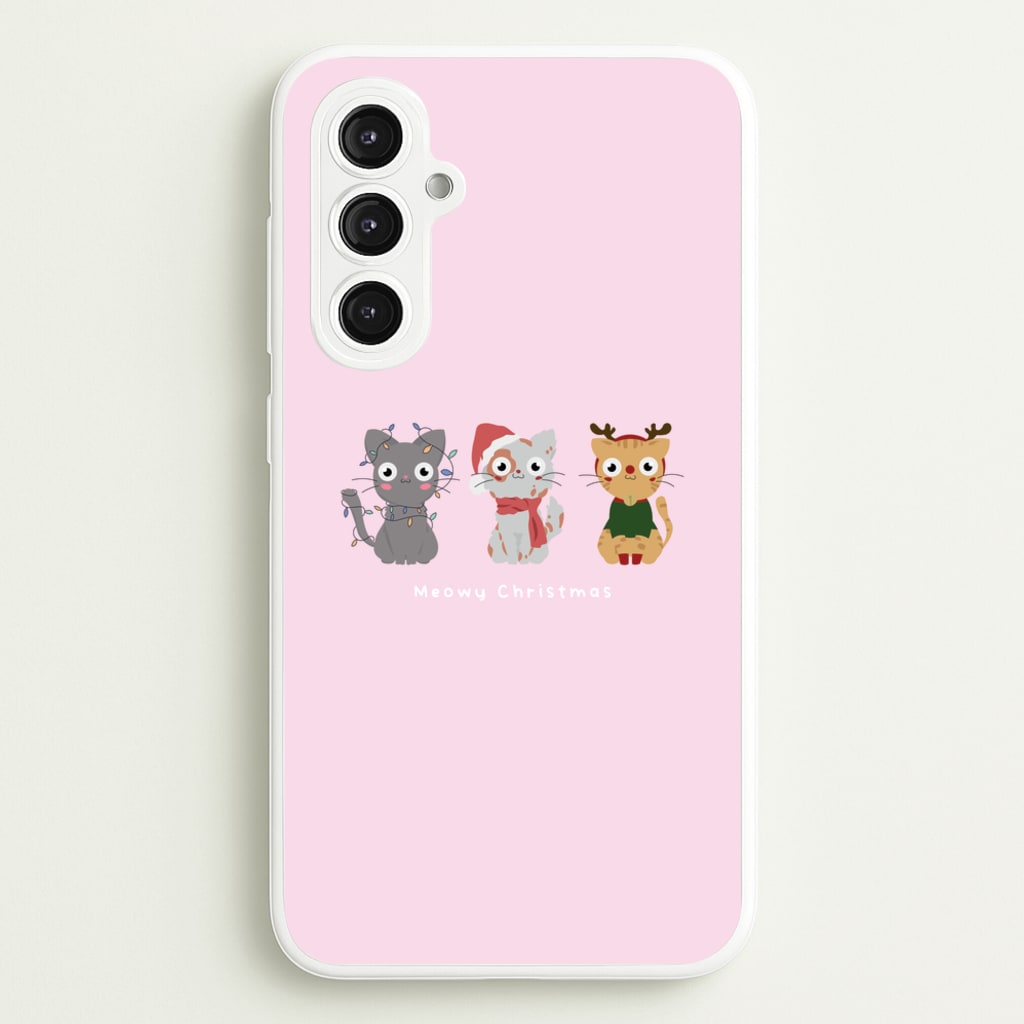 Meowy Christmas - Christmas Phone Case for Galaxy S23FE