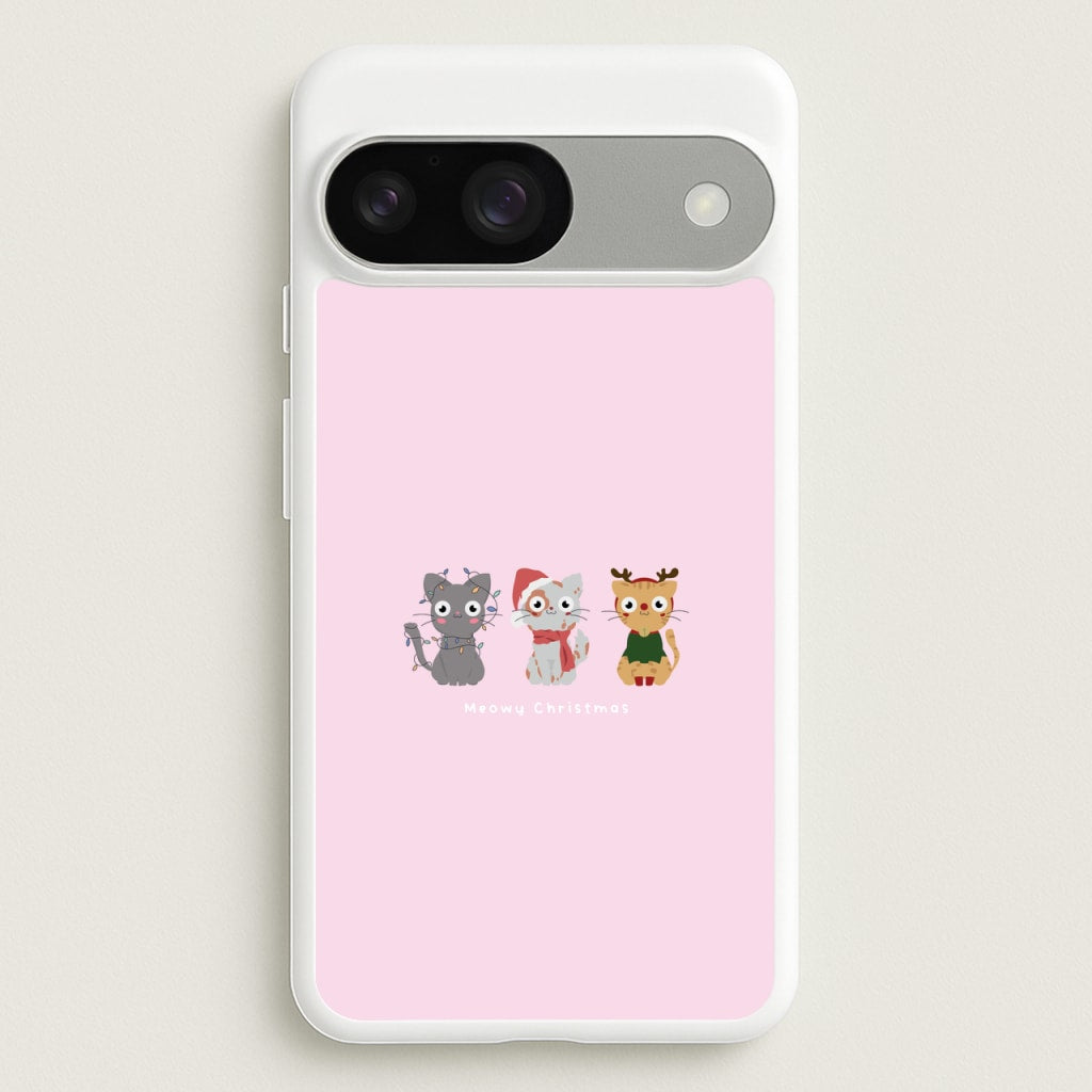 Meowy Christmas - Christmas Phone Case for Google Pixel 9 / 9 Pro