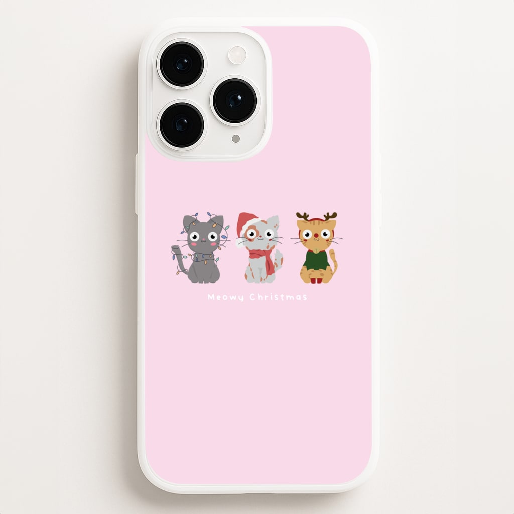 Meowy Christmas - Christmas Phone Case for iPhone 11 Pro