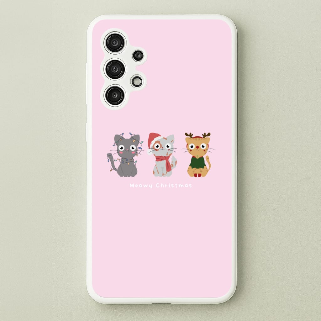 Meowy Christmas - Christmas Phone Case for Galaxy A13