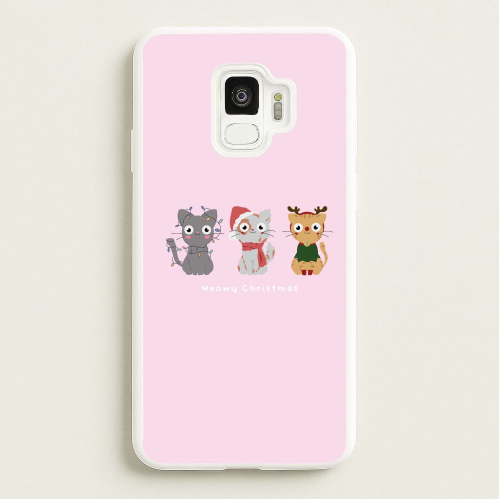 Meowy Christmas - Christmas Phone Case for Galaxy S9