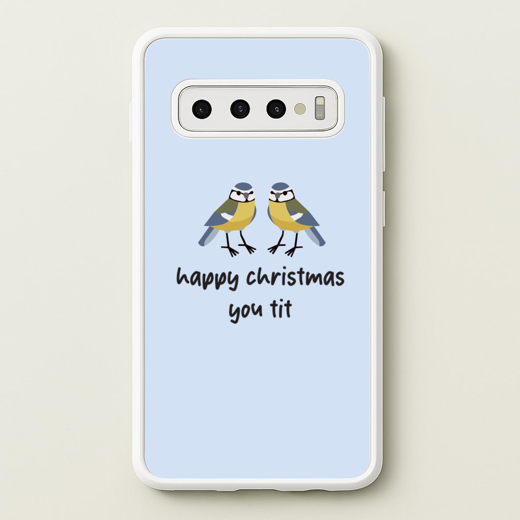 Happy Christmas You Tit - Christmas - Christmas Phone Case for Galaxy S10 Plus