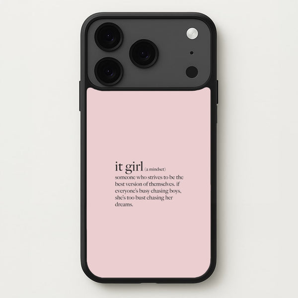 It Girl - Clean Girl Aesthetic Phone Case for iPhone 17 Pro Max